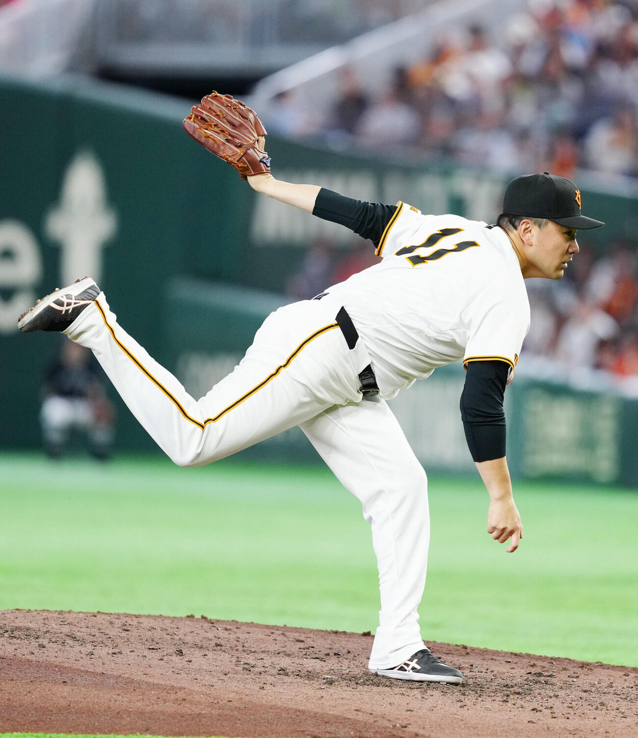 巨人対オリックス　力投する巨人先発の田中将大（撮影・江口和貴）