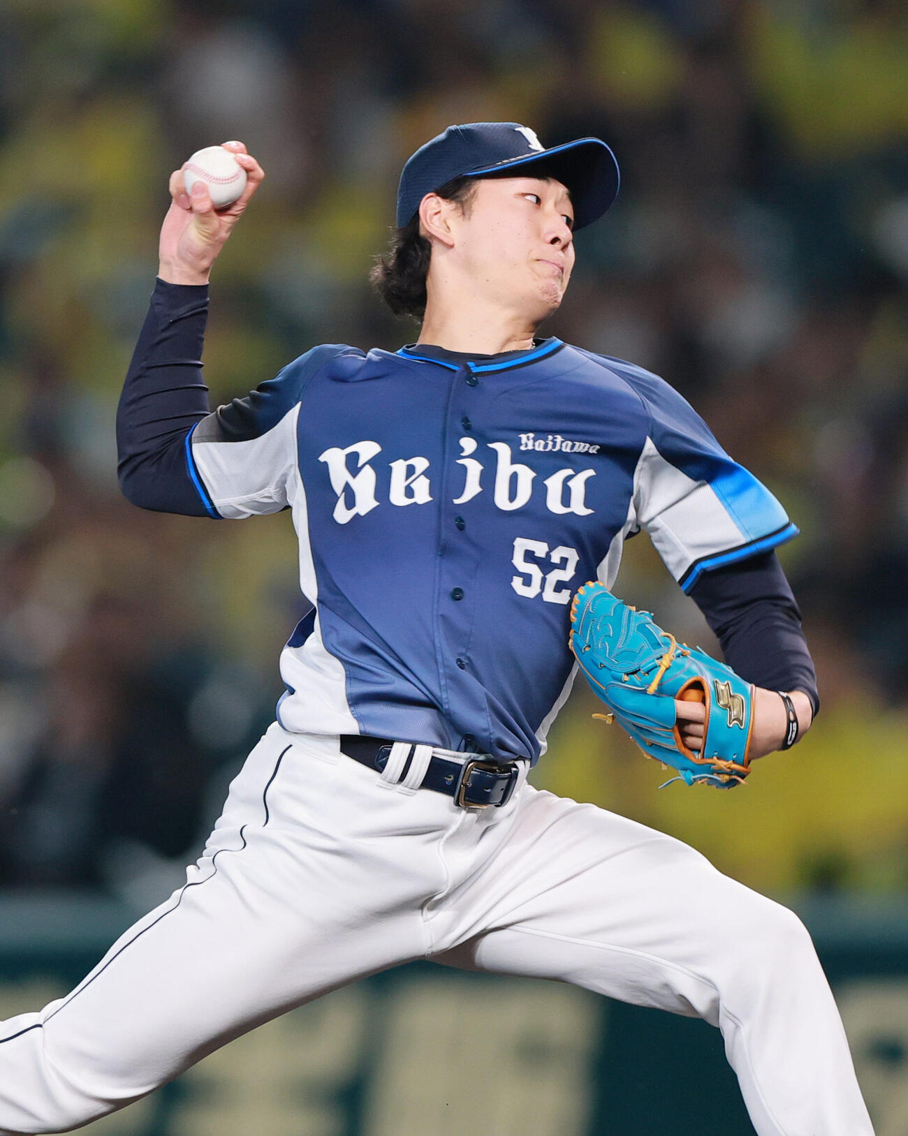 阪神対西武　8回裏に登板する西武篠原響（撮影・上山淳一）