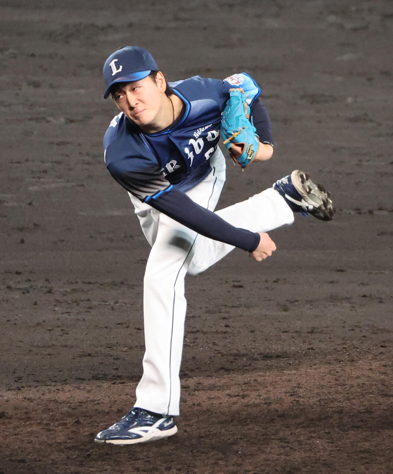 阪神対西武　8回から登板する西武2番手の篠原響撮影・西尾就之）
