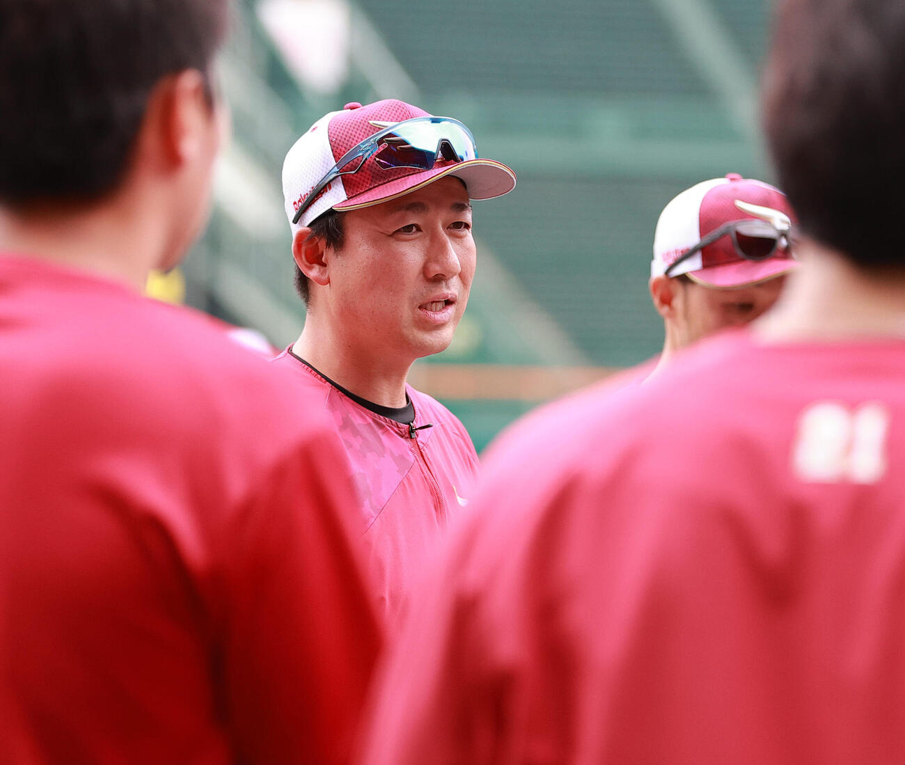 阪神対楽天　チームに合流した楽天青山浩二投手コーチ（撮影・上山淳一）