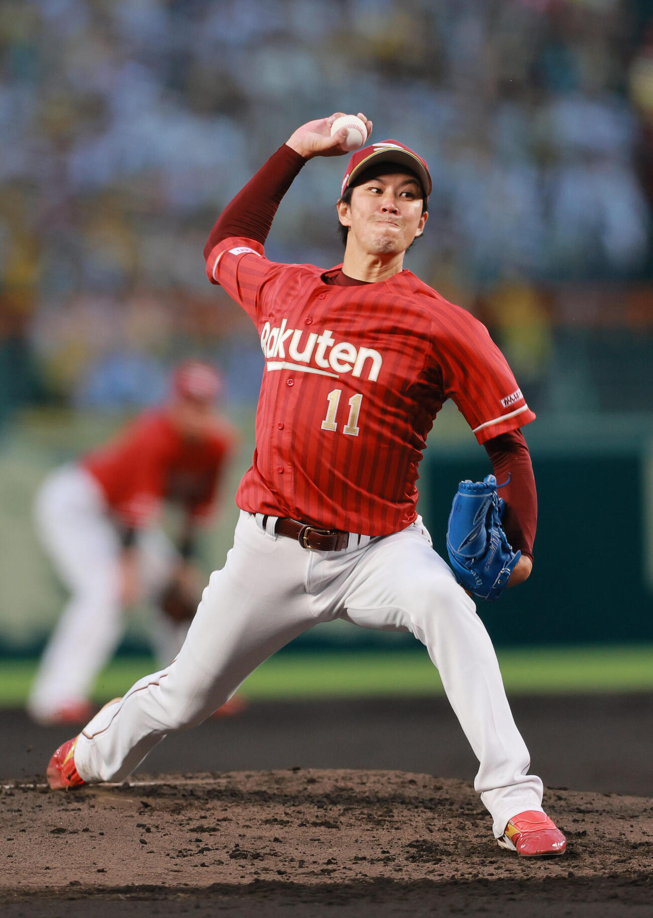 阪神対楽天　力投する楽天先発の岸孝之（撮影・上山淳一）