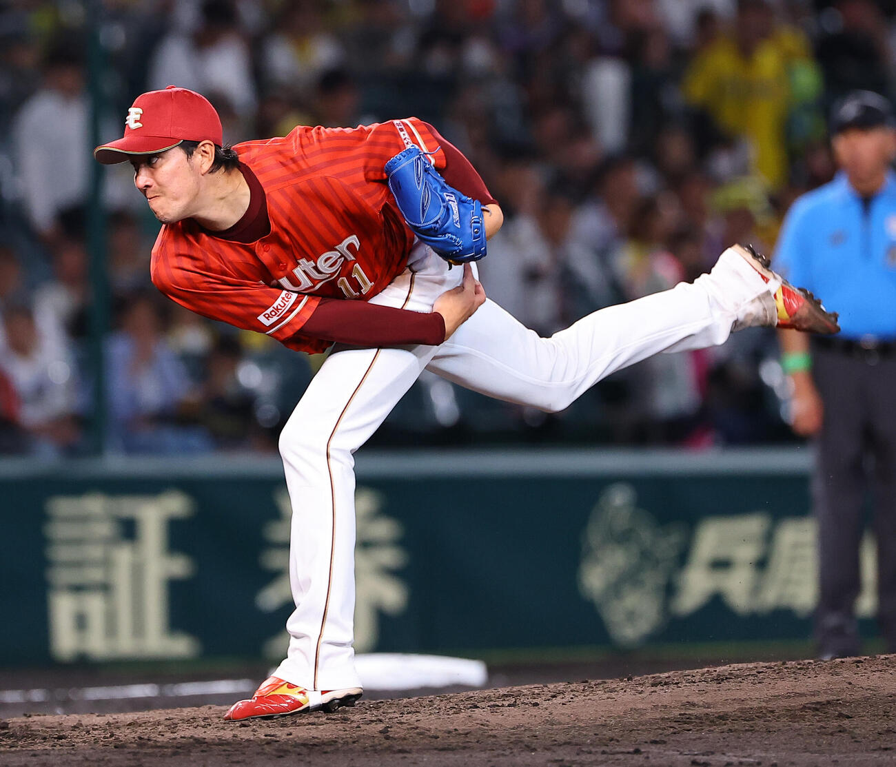 阪神対楽天　楽天先発の岸孝之（撮影・上田博志）