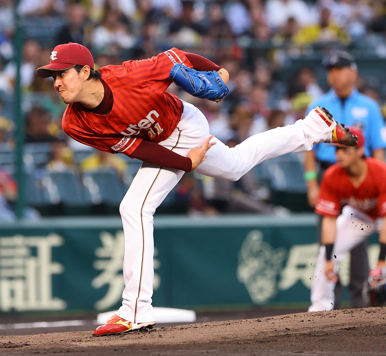 阪神対楽天　楽天先発の岸孝之（撮影・上田博志）