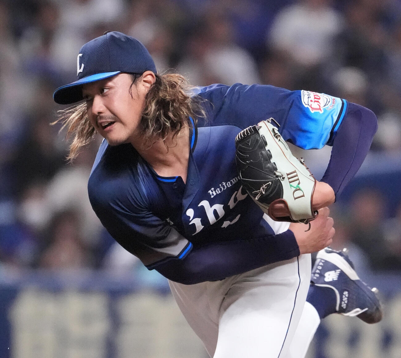 中日対西武　5回裏、力投する西武先発の高橋光成（撮影・森本幸一）