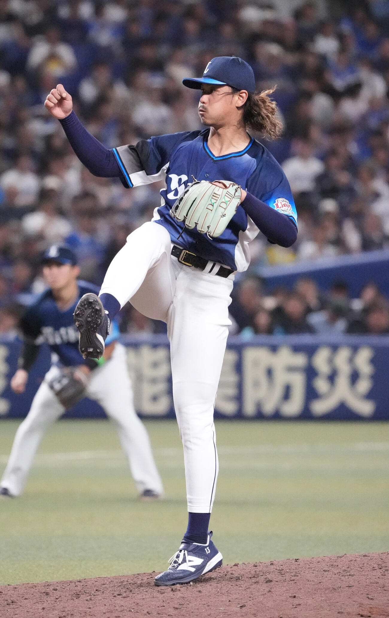 中日対西武　5回裏、力投する西武先発の高橋光成（撮影・森本幸一）