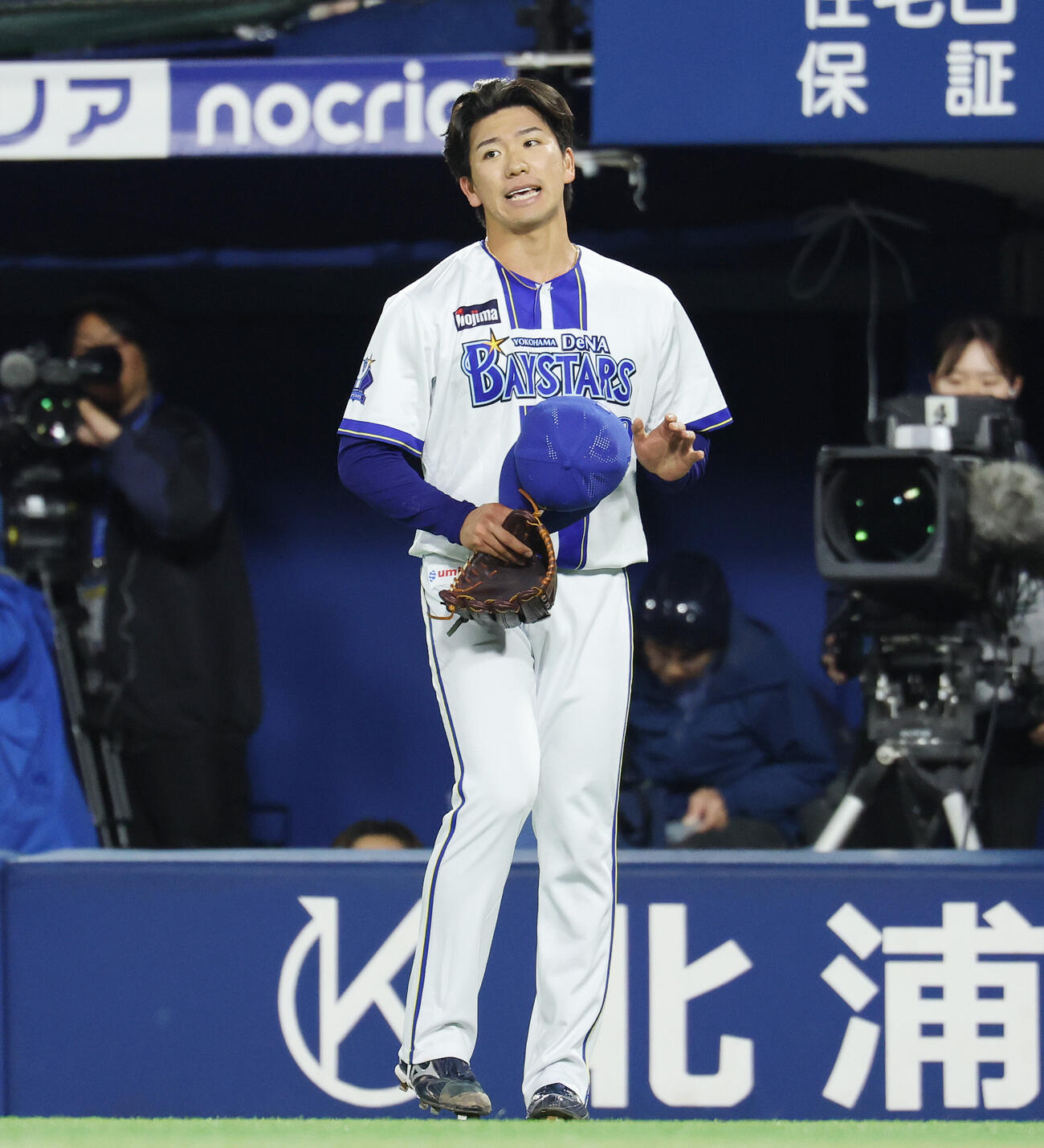 DeNA対ソフトバンク　4回表を無失点に抑えたDeNA先発の篠木健太郎（撮影・宮地輝）＝2026年6月5日