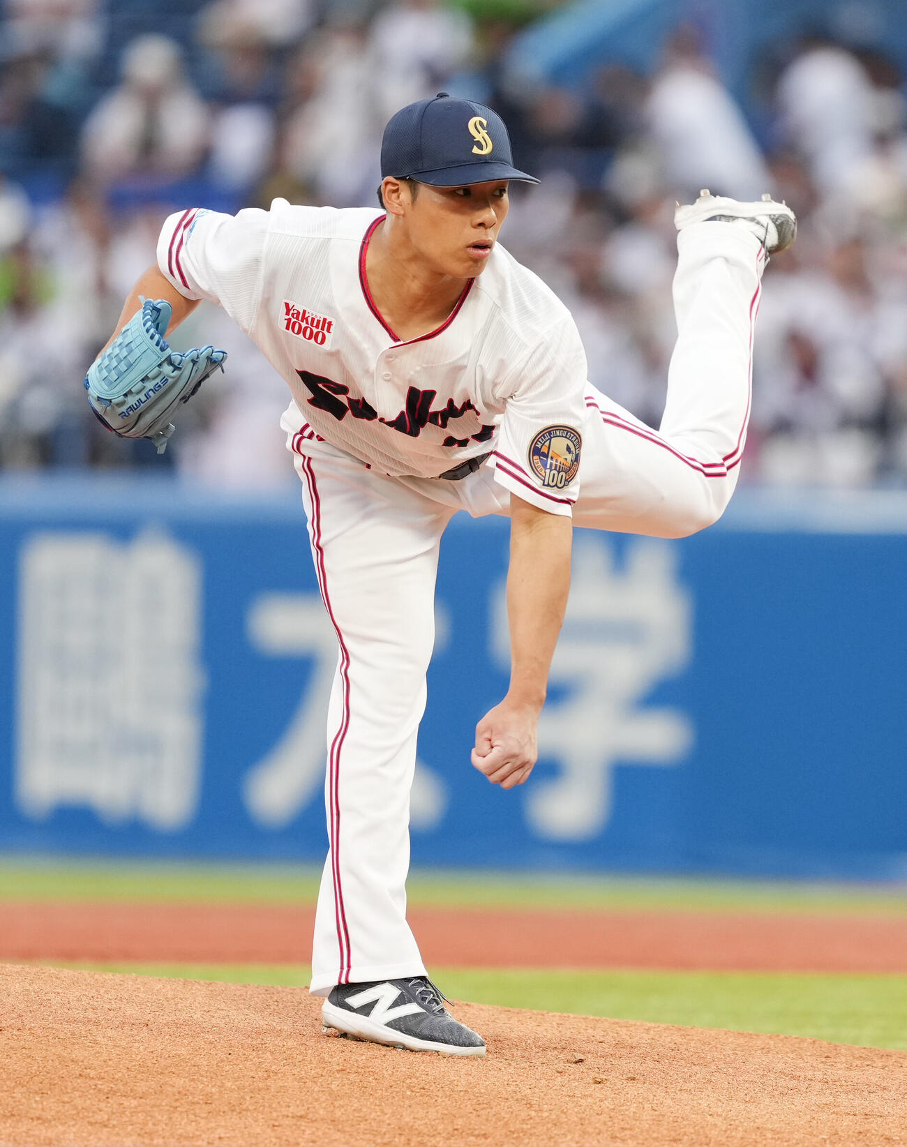 ヤクルト対日本ハム　ヤクルト先発の山野太一（撮影・小沢裕）