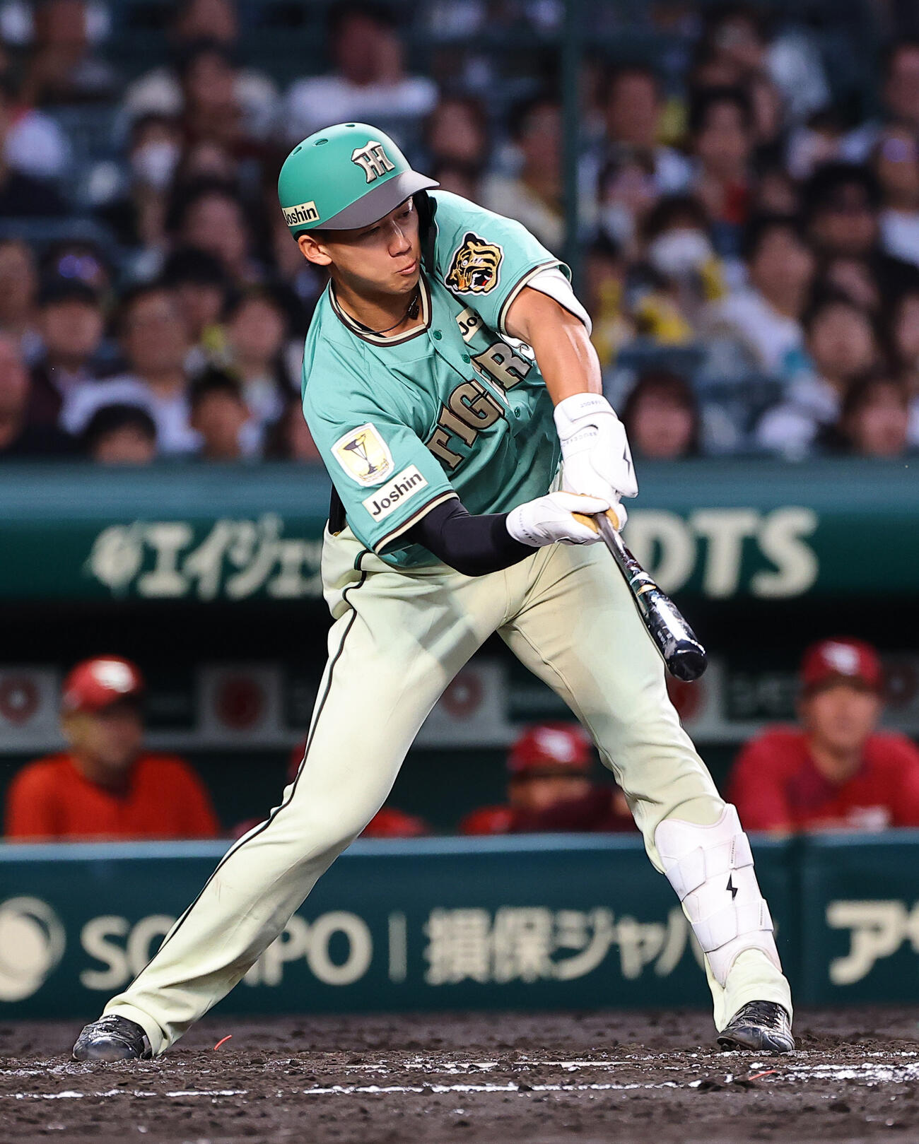 阪神対楽天　3回裏阪神1死二塁、立石正広は三振に倒れる（撮影・上田博志）