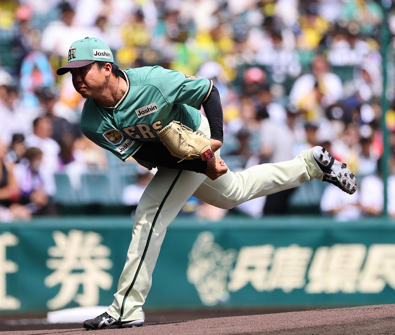 阪神対楽天　阪神先発の村上頌樹（撮影・上田博志）
