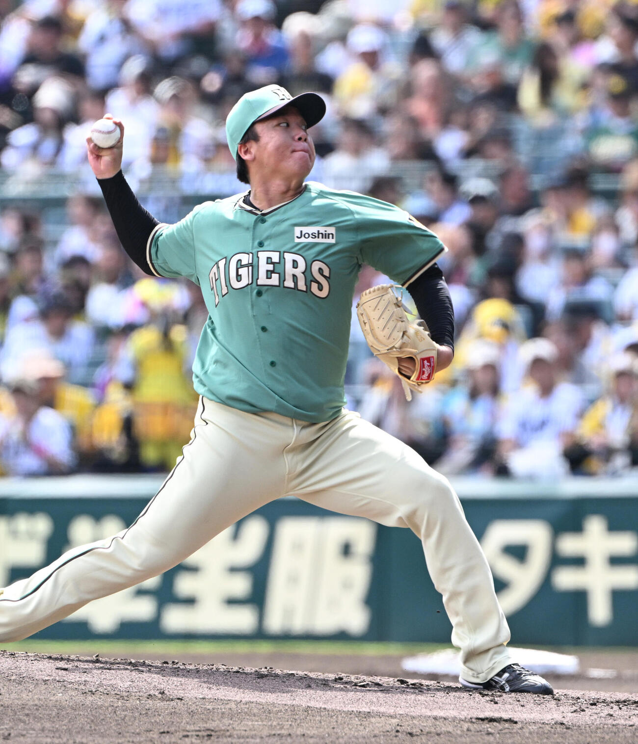 阪神対楽天　先発する阪神村上頌樹（撮影・和賀正仁）