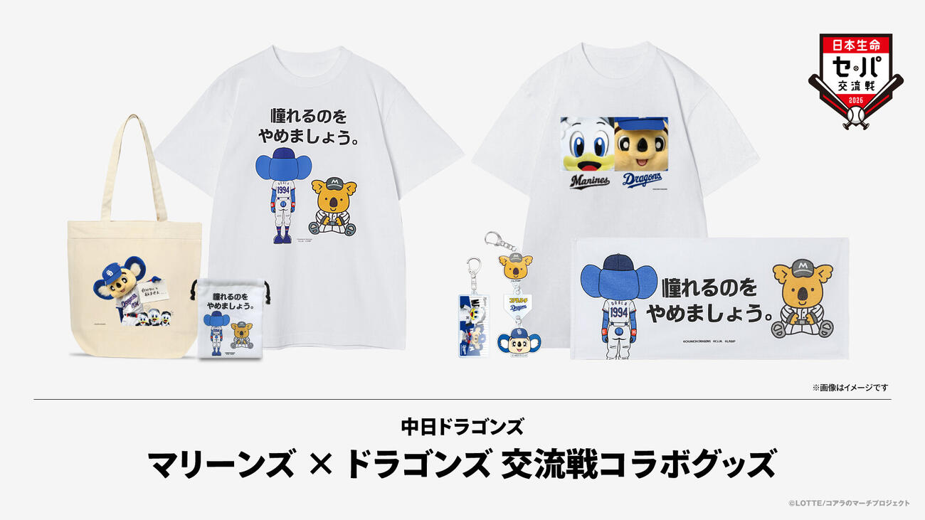 ロッテ×中日交流戦コラボグッズ　コラボグッズ