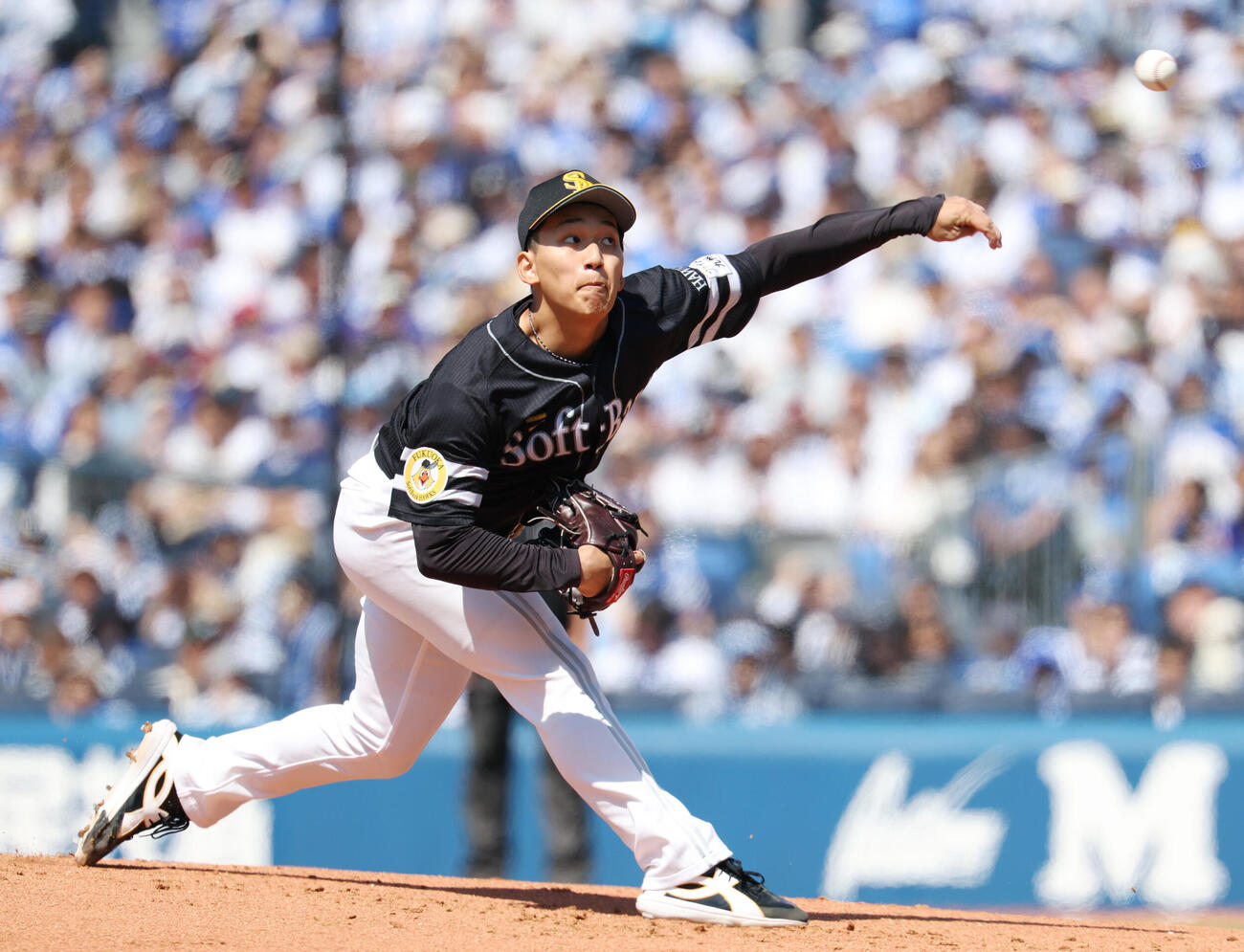 DeNA対ソフトバンク　ソフトバンク先発の前田悠伍（撮影・宮地輝）
