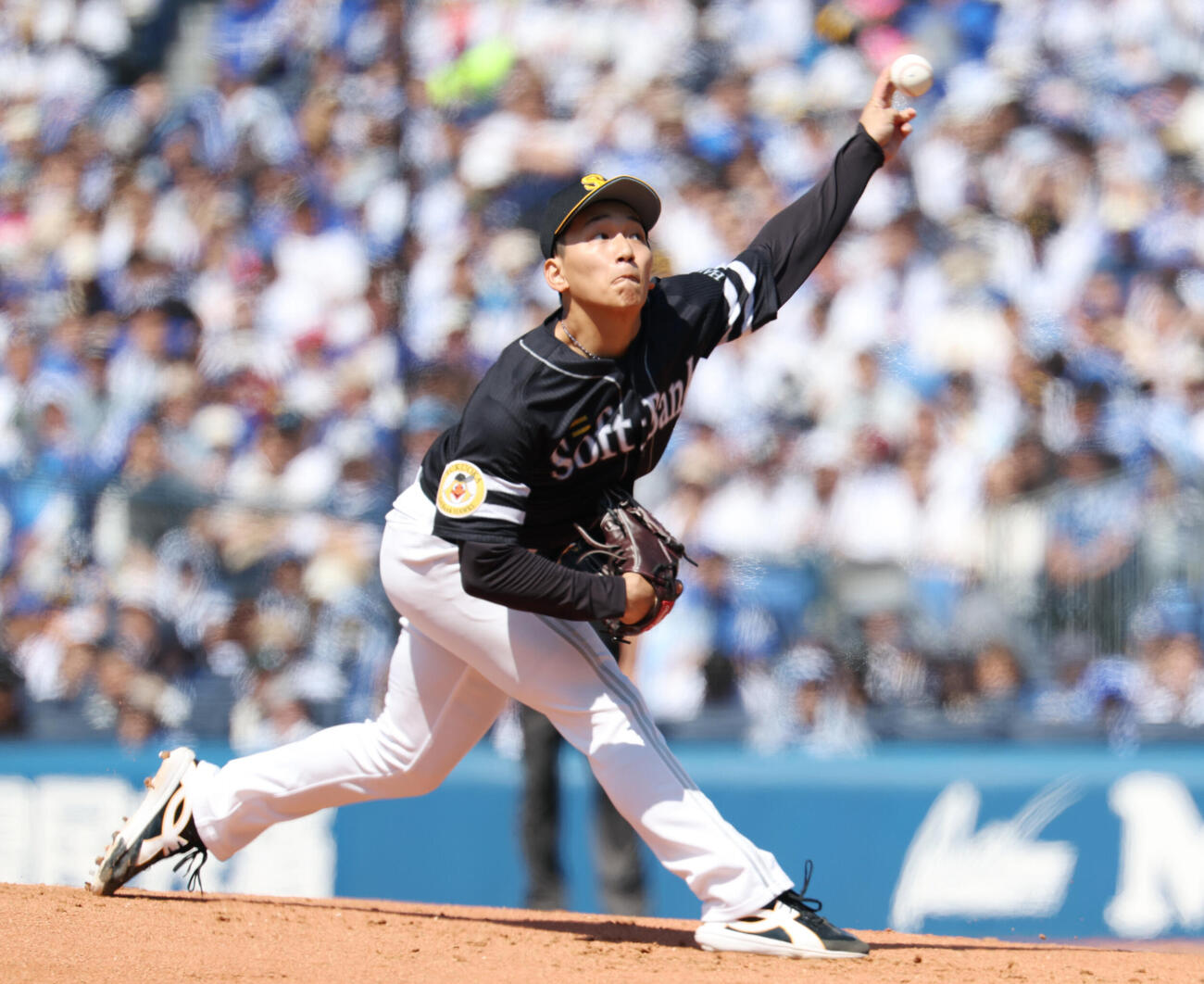DeNA対ソフトバンク　ソフトバンク先発の前田悠伍（撮影・宮地輝）
