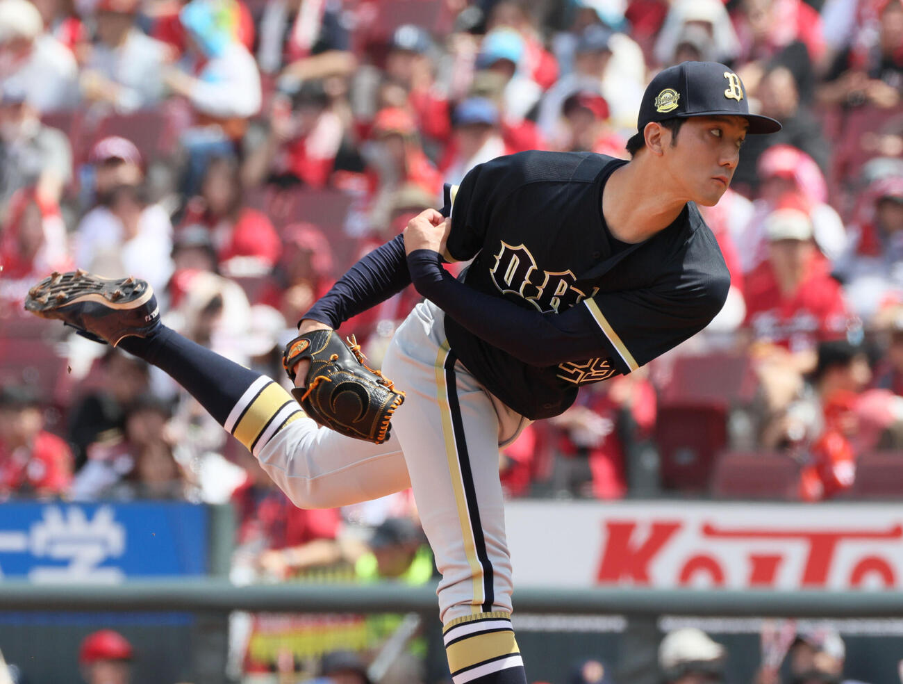 広島対オリックス　オリックス先発の田嶋大樹（撮影・加藤孝規）