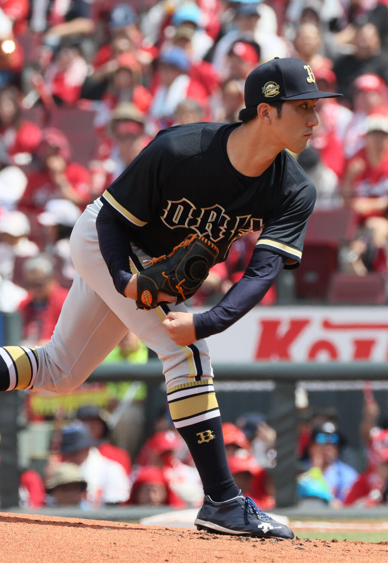 広島対オリックス　オリックス先発の田嶋大樹（撮影・加藤孝規）
