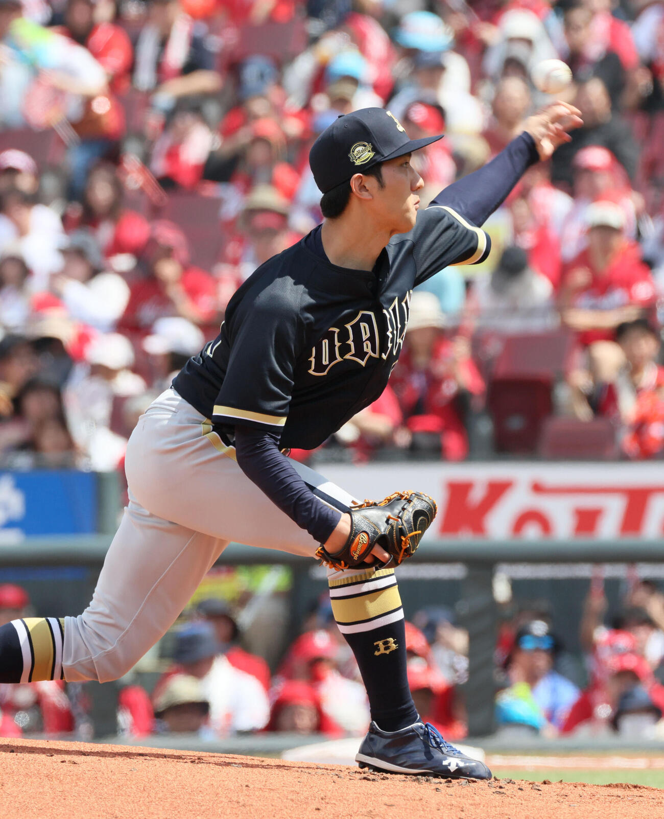 広島対オリックス　オリックス先発の田嶋大樹（撮影・加藤孝規）