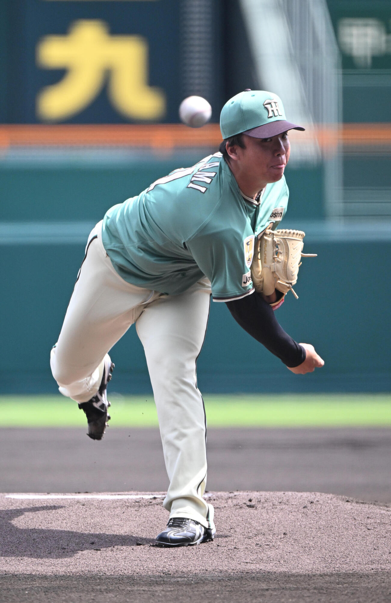 阪神対楽天　先発する阪神村上頌樹（撮影・和賀正仁）
