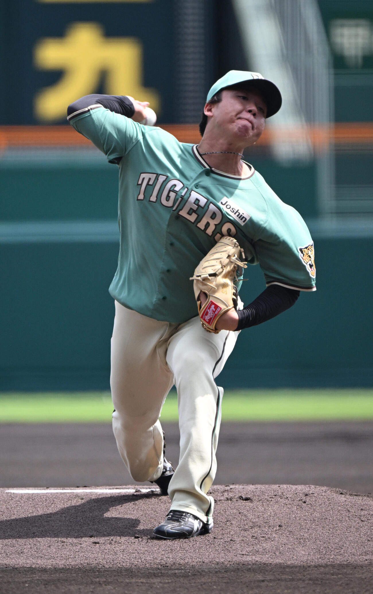 阪神対楽天　先発する阪神村上頌樹（撮影・和賀正仁）