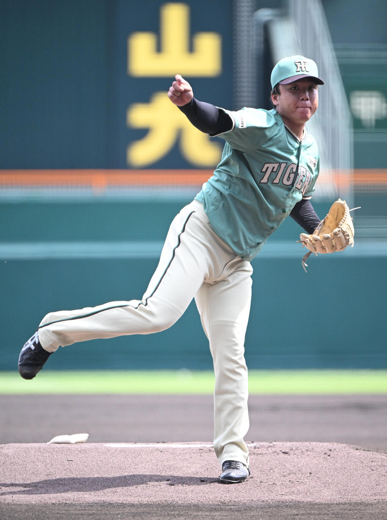 阪神対楽天　先発する阪神村上頌樹（撮影・和賀正仁）