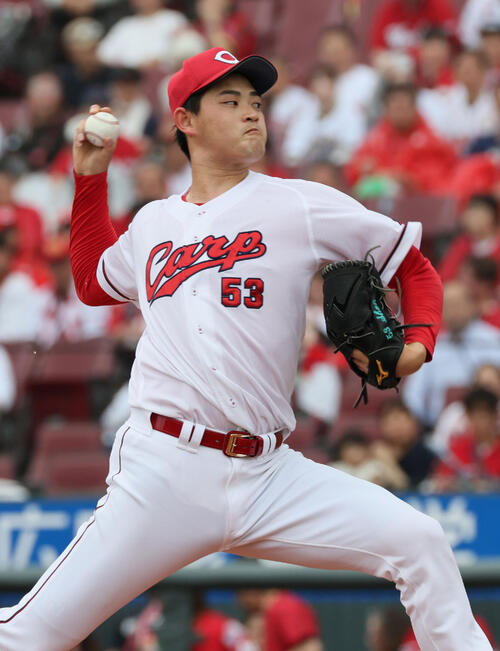 【広島】岡本駿がプロ初安打、４回の第２打席に左前へクリーンヒット
