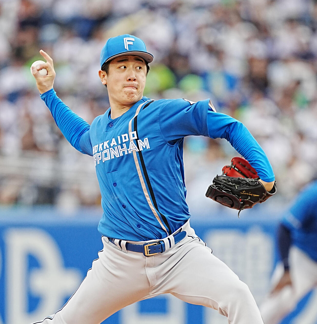 ヤクルト対日本ハム　日本ハム先発の北山亘基（撮影・小沢裕）