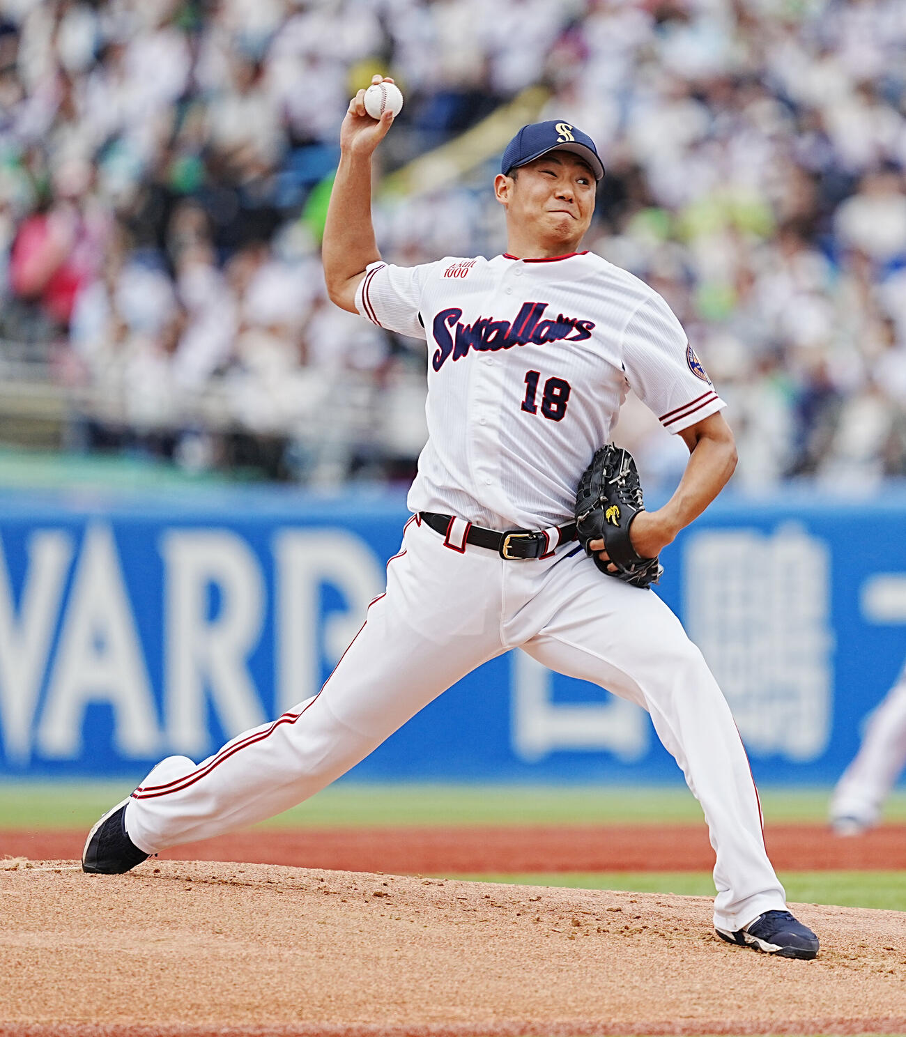 ヤクルト対日本ハム　ヤクルト先発の奥川恭伸（撮影・小沢裕）　