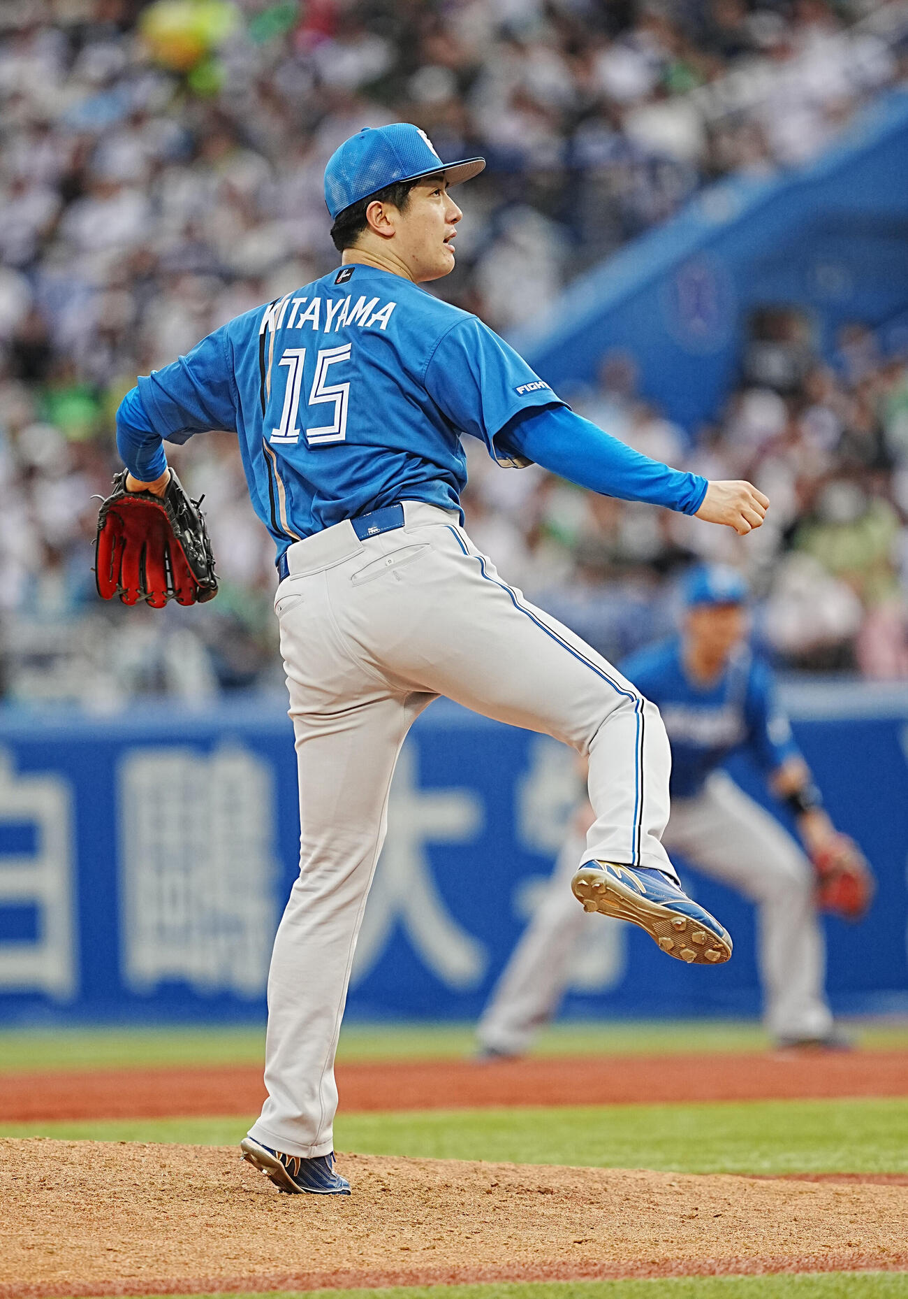 ヤクルト対日本ハム　完投で今季5勝目を挙げた日本ハム北山亘基（撮影・小沢裕）　