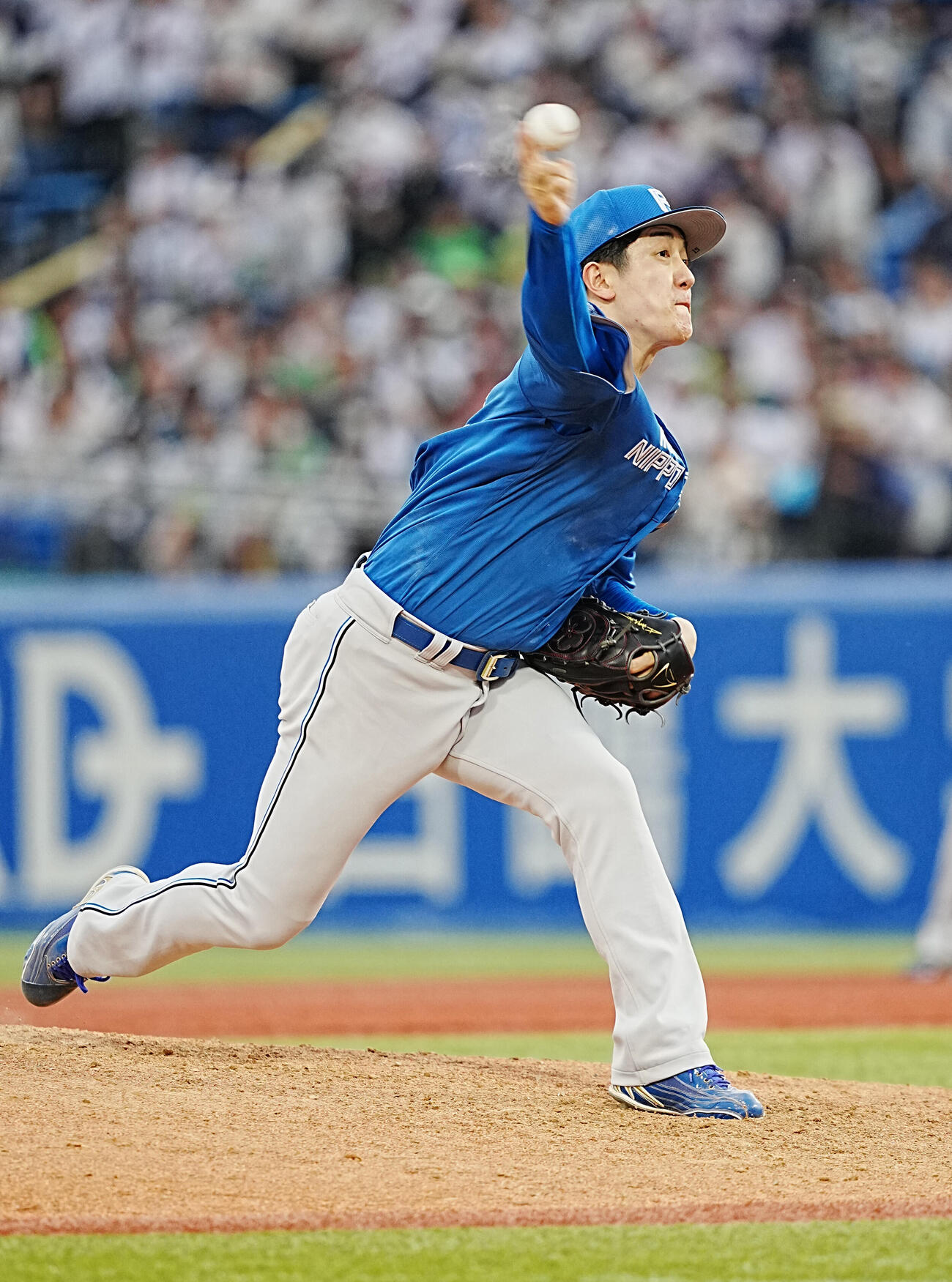 ヤクルト対日本ハム　完投で今季5勝目を挙げた日本ハム北山亘基（撮影・小沢裕）