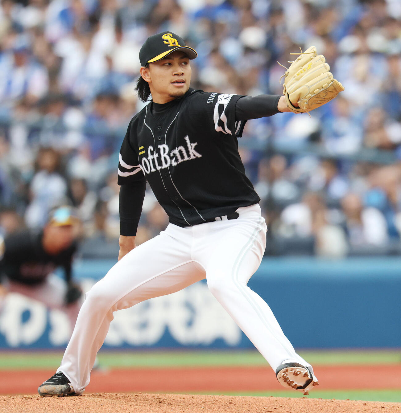 DeNA対ソフトバンク　ソフトバンク先発の徐若熙（撮影・宮地輝）
