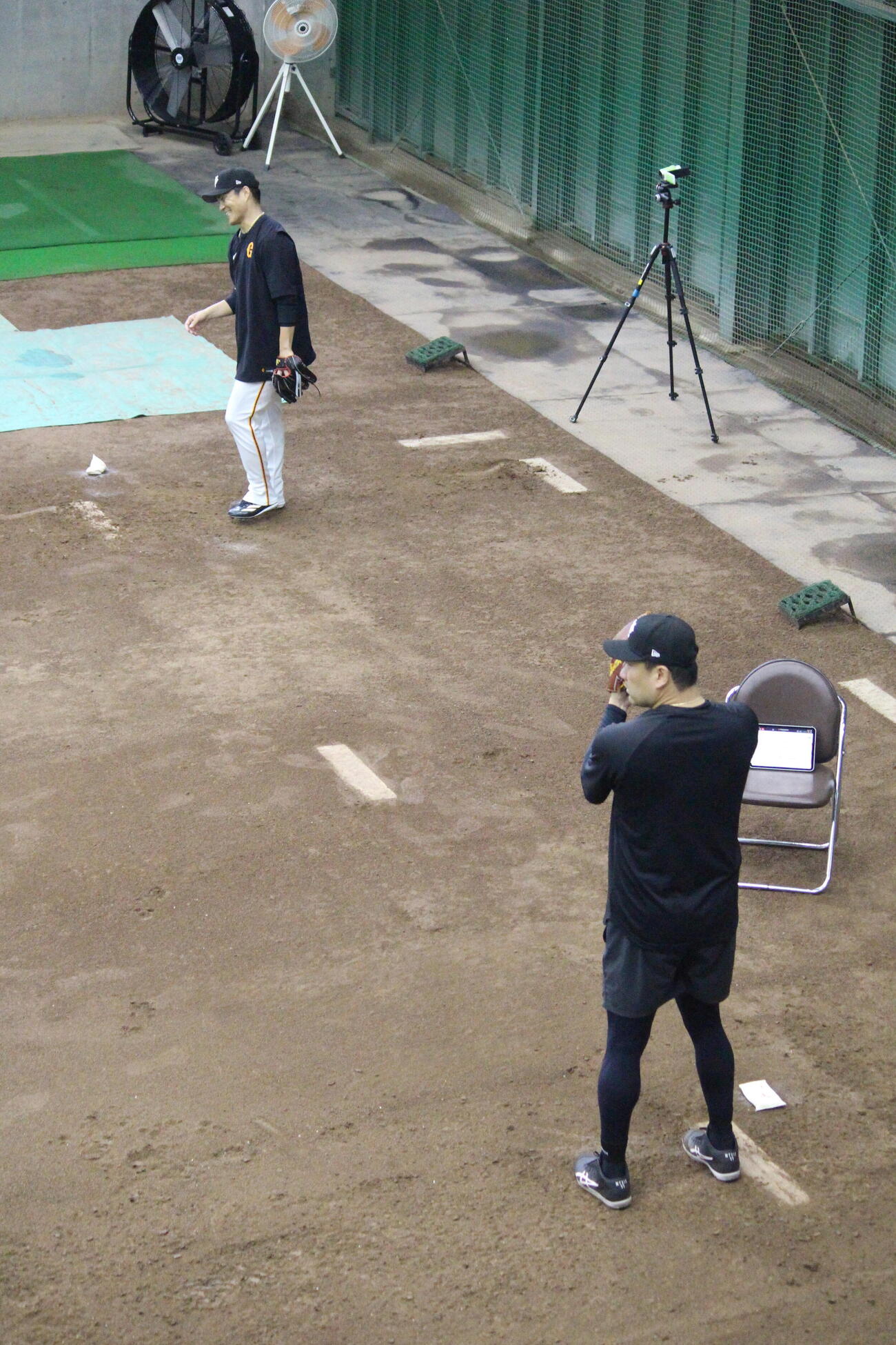 巨人田中将大投手、則本昂大投手が楽天3連戦へ向けて調整
