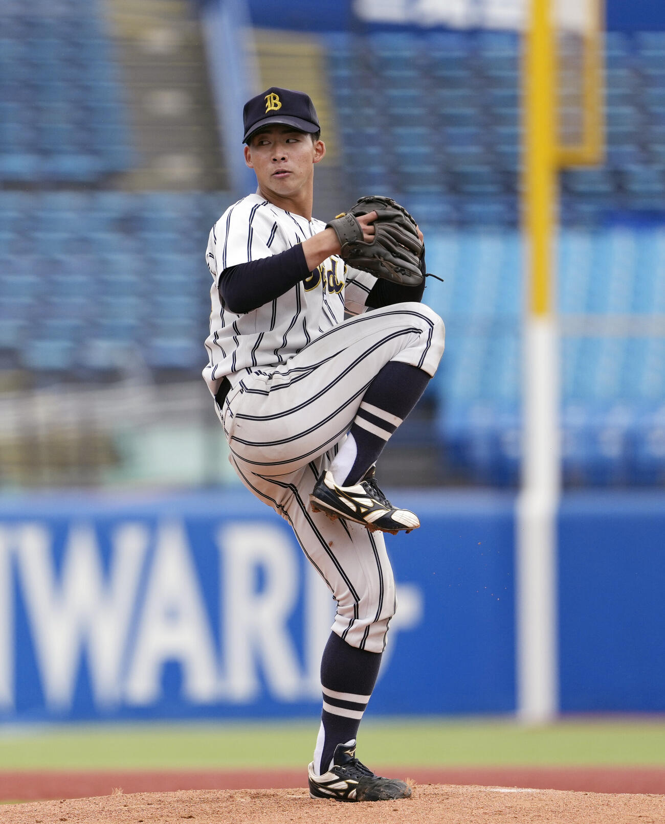 全日本大学野球選手権大会　国際武道大対東日本国際大　力投する先発の国際武道大・松山哲（撮影・小島史椰）