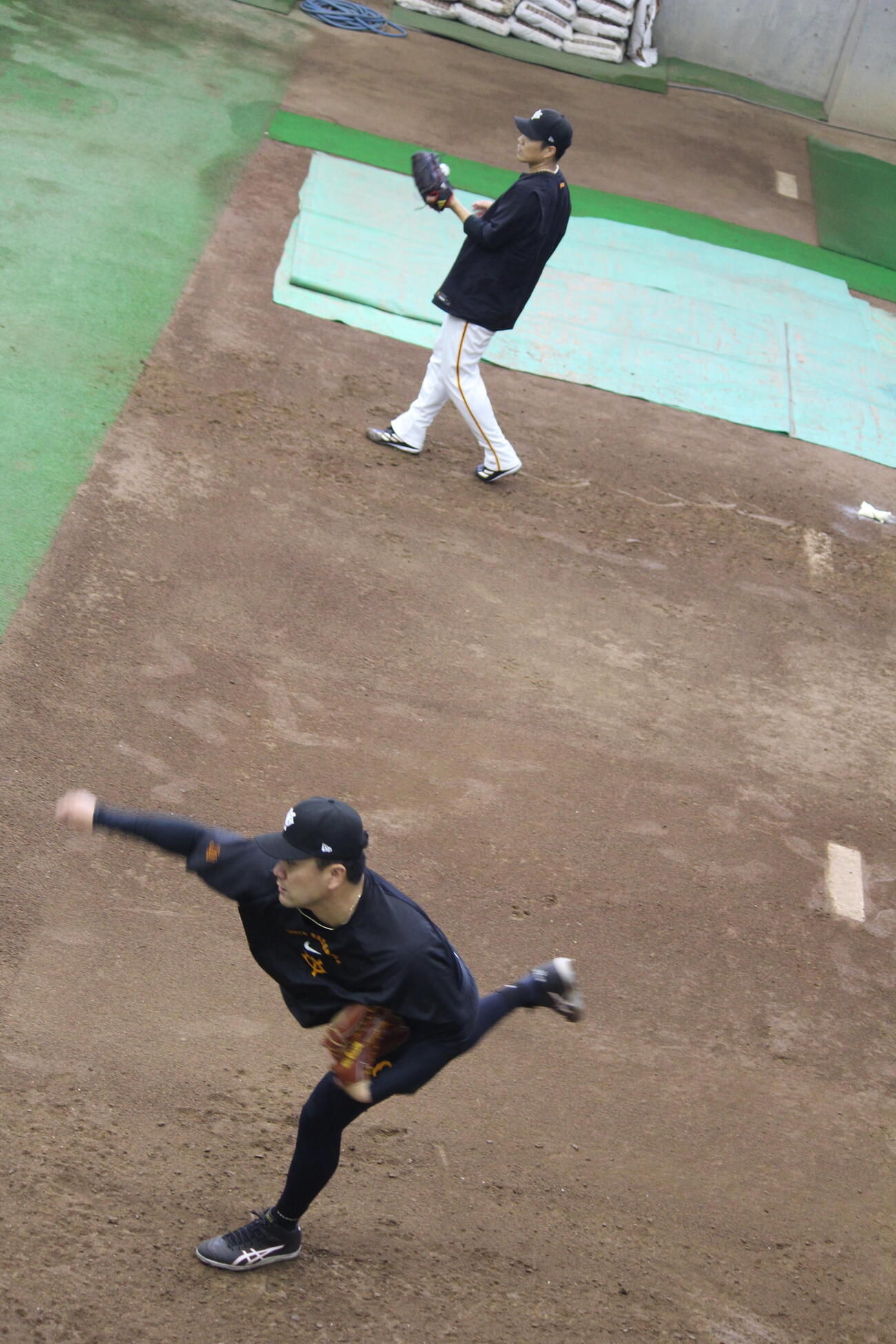巨人田中将大投手、則本昂大投手が楽天3連戦へ向けて調整