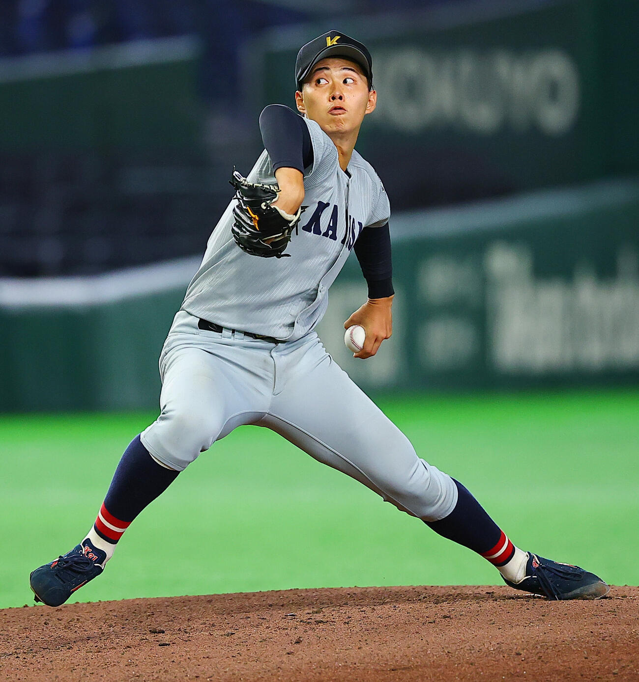 全日本大学野球選手権　北海学園大対関大　関大先発の米沢友翔（撮影・野上伸悟）