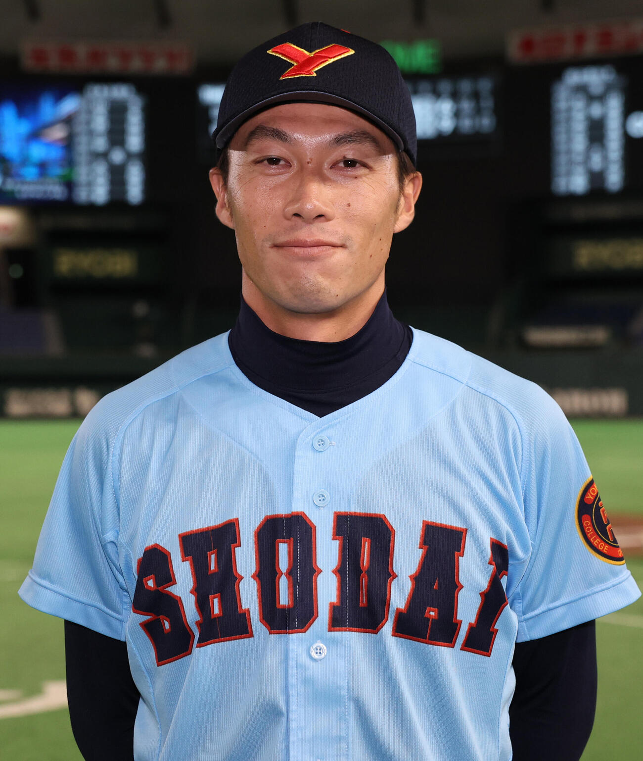 全日本大学野球選手権　日本文理大対横浜商大　初戦に勝利した横浜商大・野本健二監督（撮影・野上伸悟）