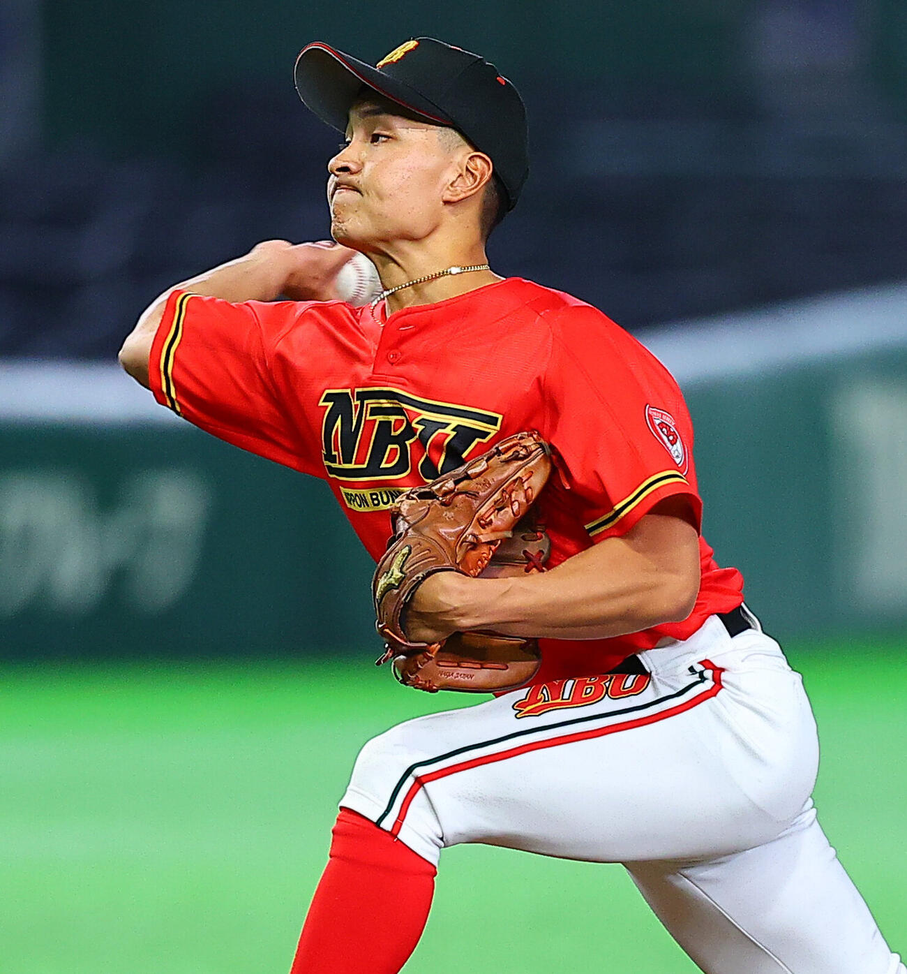 全日本大学野球選手権　日本文理大対横浜商大　日本文理大2番手の高橋秀斗（撮影・野上伸悟）