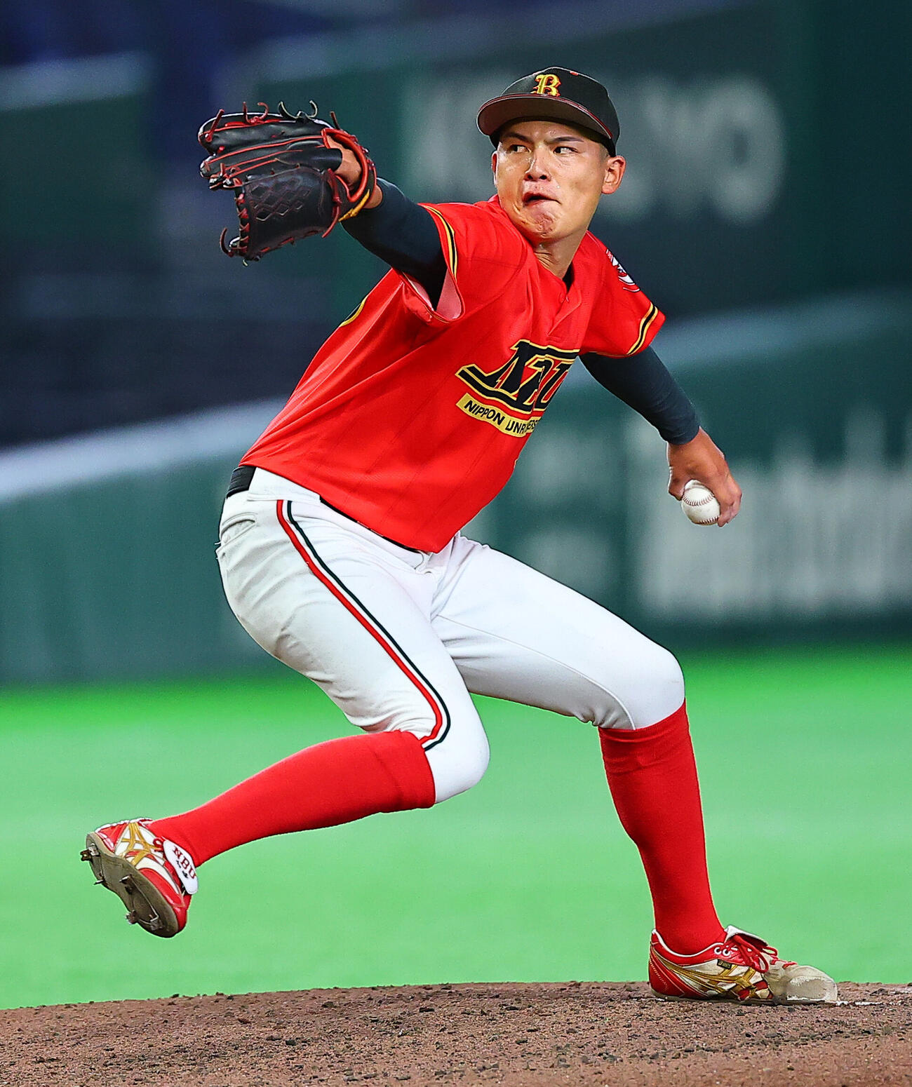 全日本大学野球選手権　日本文理大対横浜商大　日本文理大先発の加峰美波（撮影・野上伸悟）
