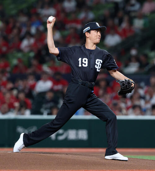 【西武】山崎育三郎が自己最速の始球式「107キロ出せて最高」29年ぶりベルーナＤのマウンド