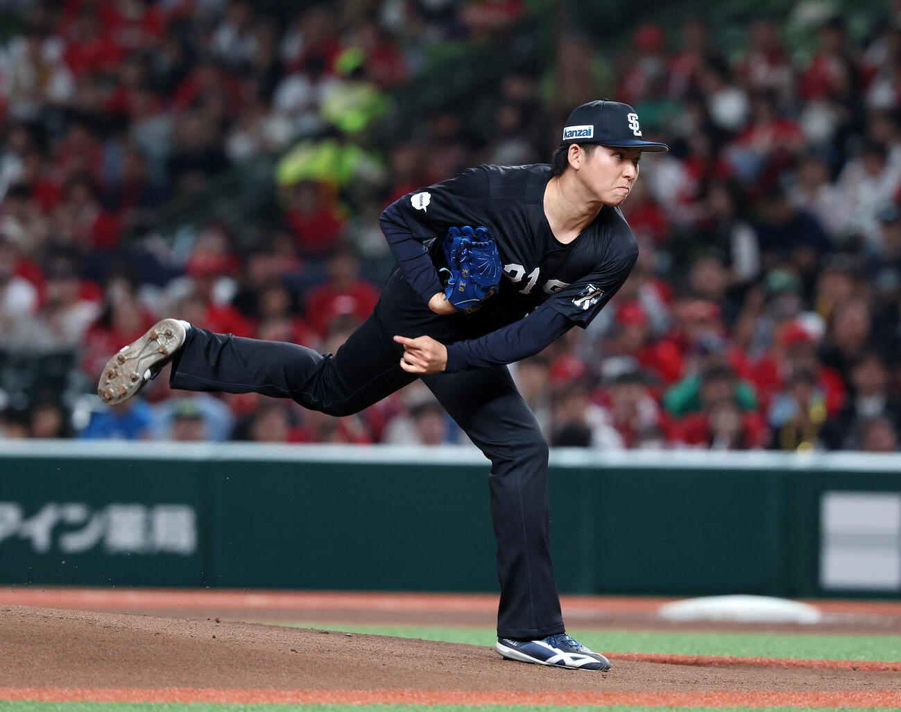 西武対広島　力投する西武先発の武内夏暉（撮影・鈴木正人）