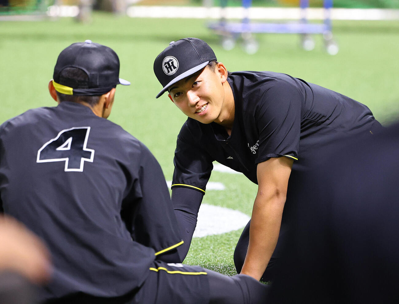 ソフトバンク対阪神　笑顔を見せる立石正広（撮影・上田博志）