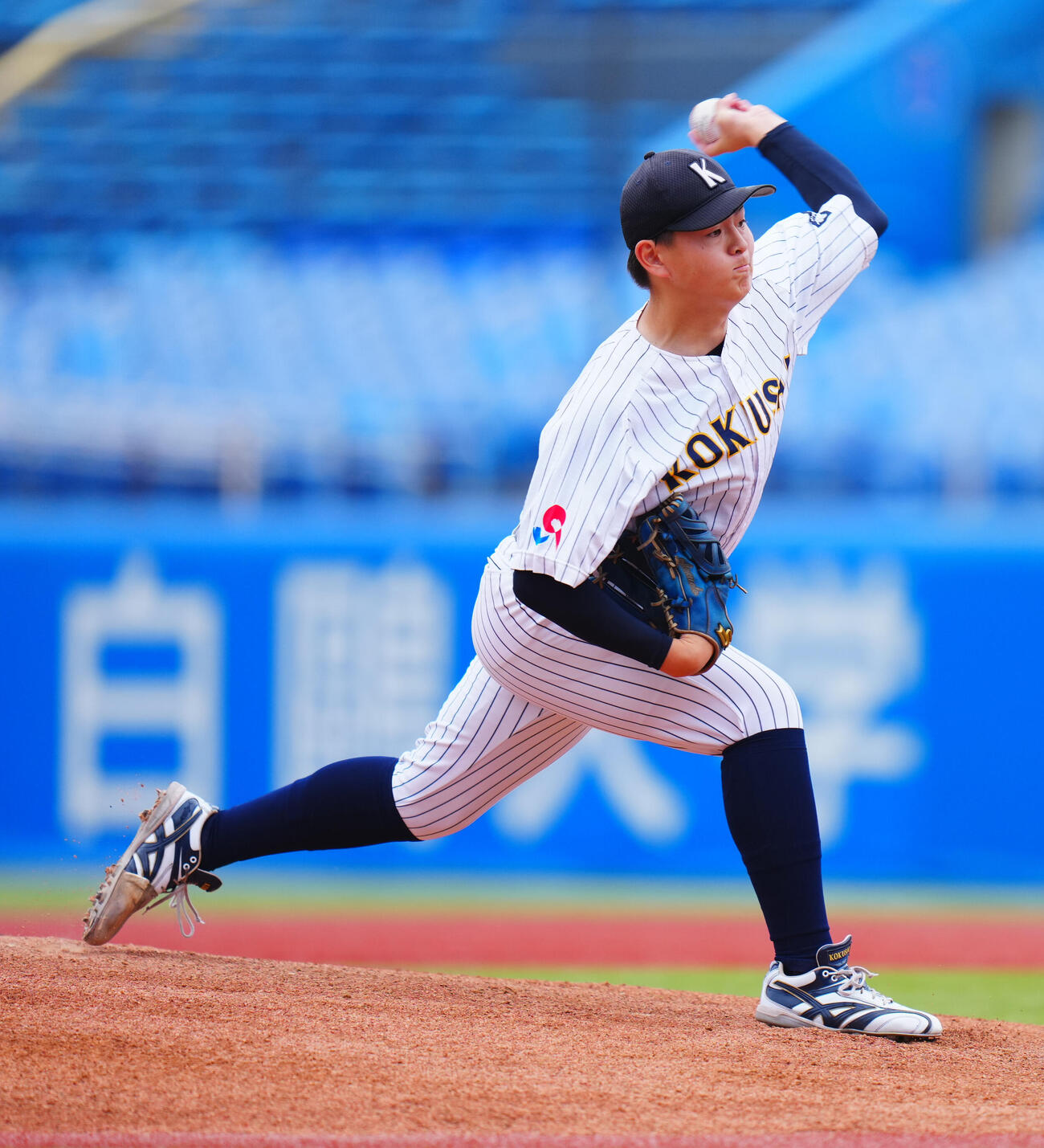 全日本大学野球選手権　2回戦　大商大対東日本国際大　力投する東日本国際大先発の岡本琉奨（撮影・垰建太）