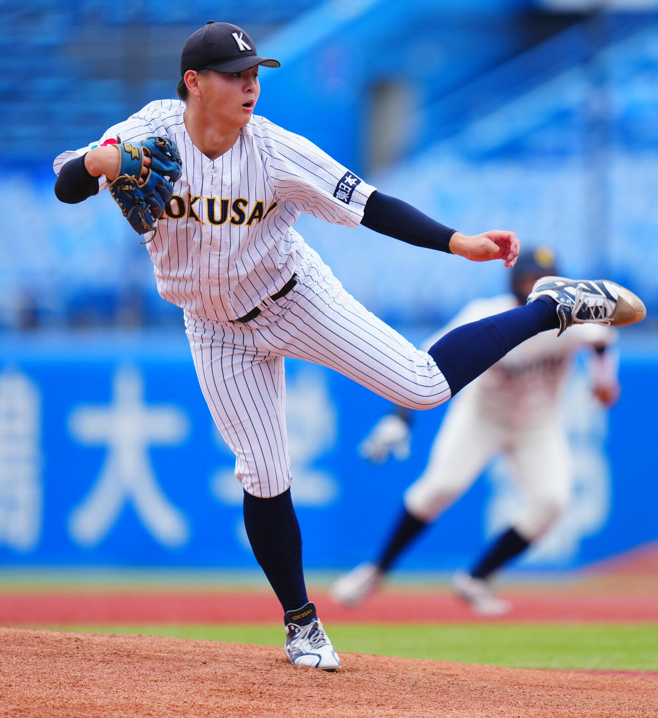全日本大学野球選手権　2回戦　大商大対東日本国際大　力投する東日本国際大先発の岡本琉奨（撮影・垰建太）