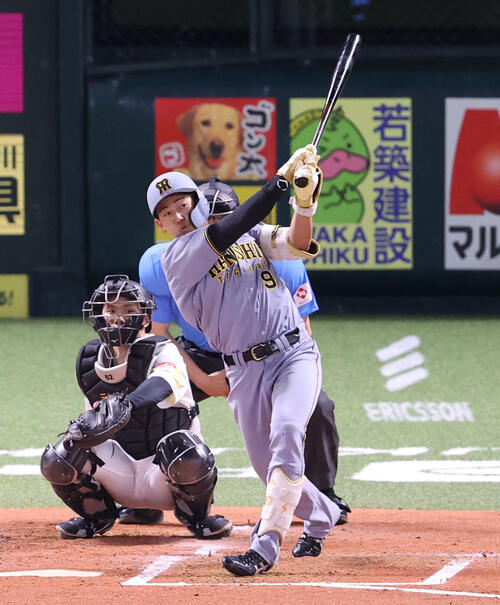 【阪神】立石正広が４試合連続安打「打席の内容がないことが減っている」左翼線へ痛烈二塁打