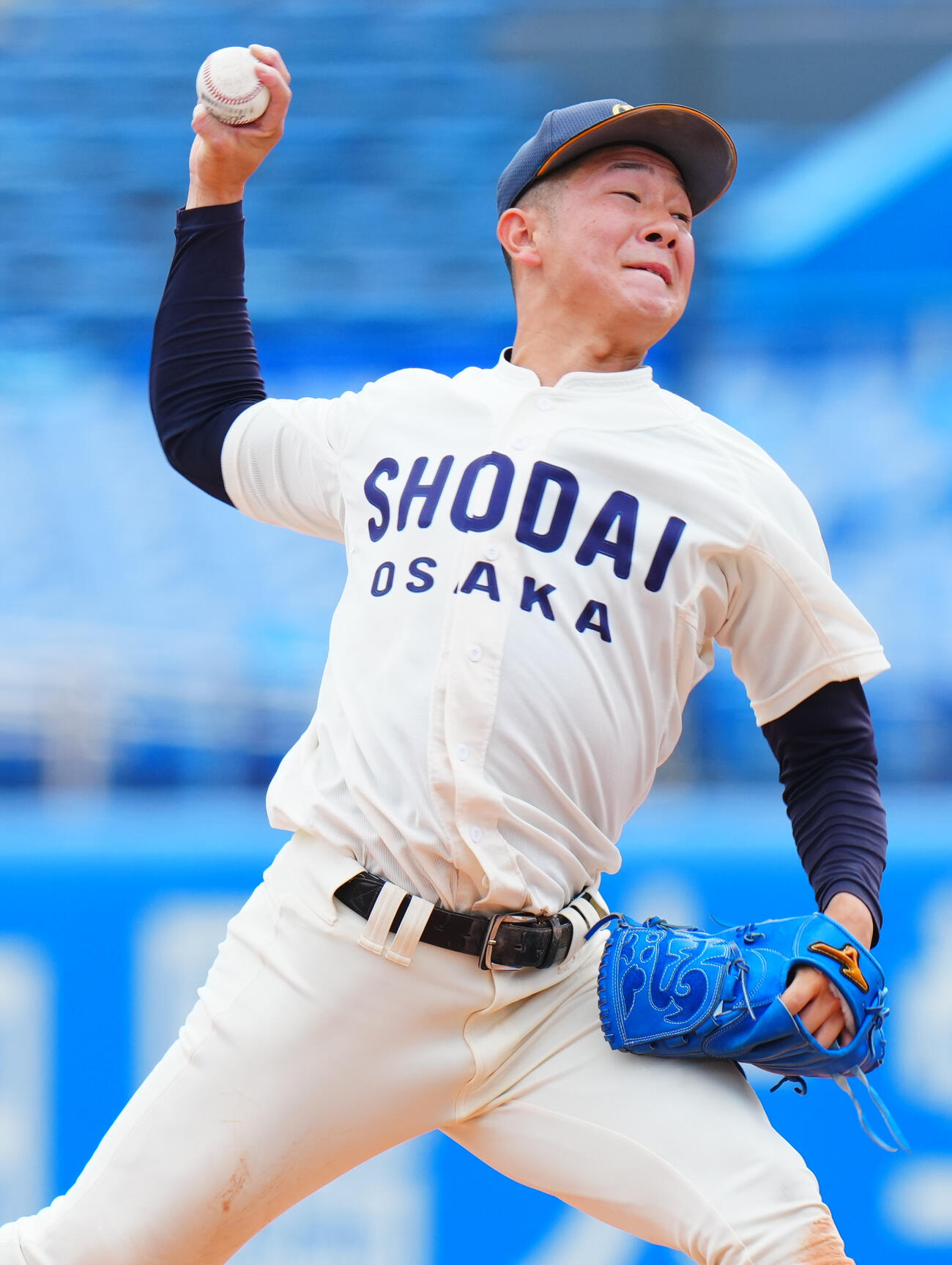 全日本大学野球選手権　準々決勝　大商大対東北福祉大　力投する大商大先発の中山優月（撮影・垰建太）
