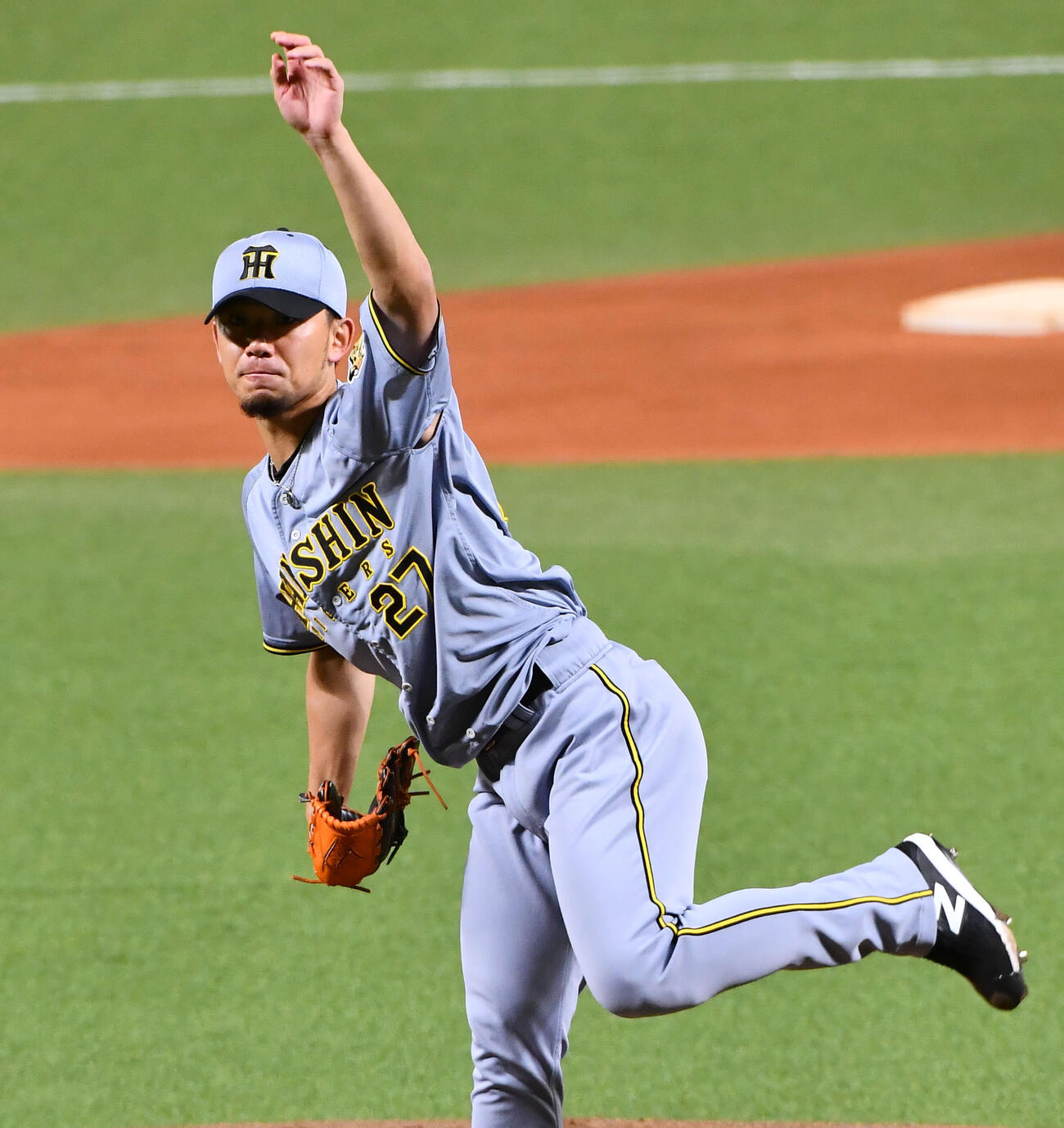 ソフトバンク対阪神　阪神先発の伊藤将司（撮影・岩下翔太）
