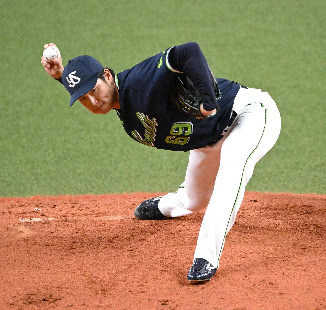 オリックス対ヤクルト　ヤクルト先発の下川隼佑（撮影・石井愛子）