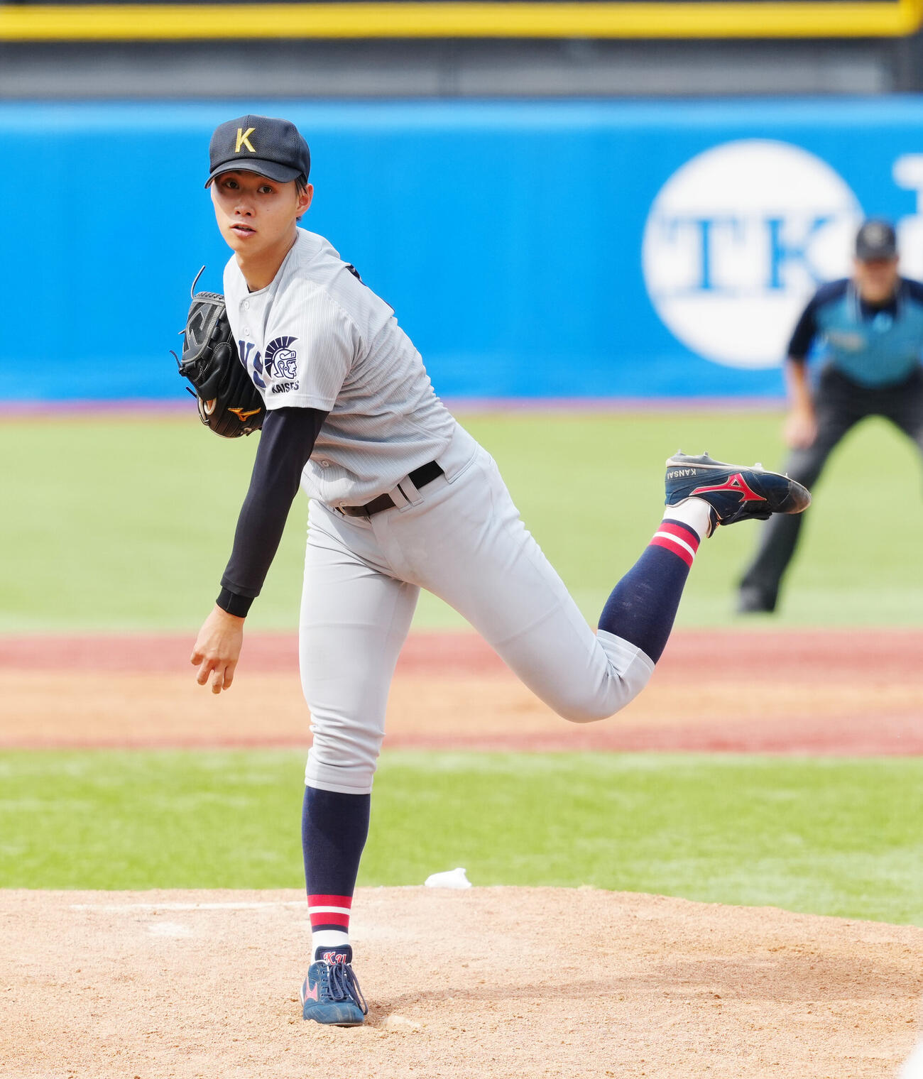 全日本大学野球選手権　準々決勝　金沢学院大対関大　関大先発の米沢友翔（撮影・江口和貴）