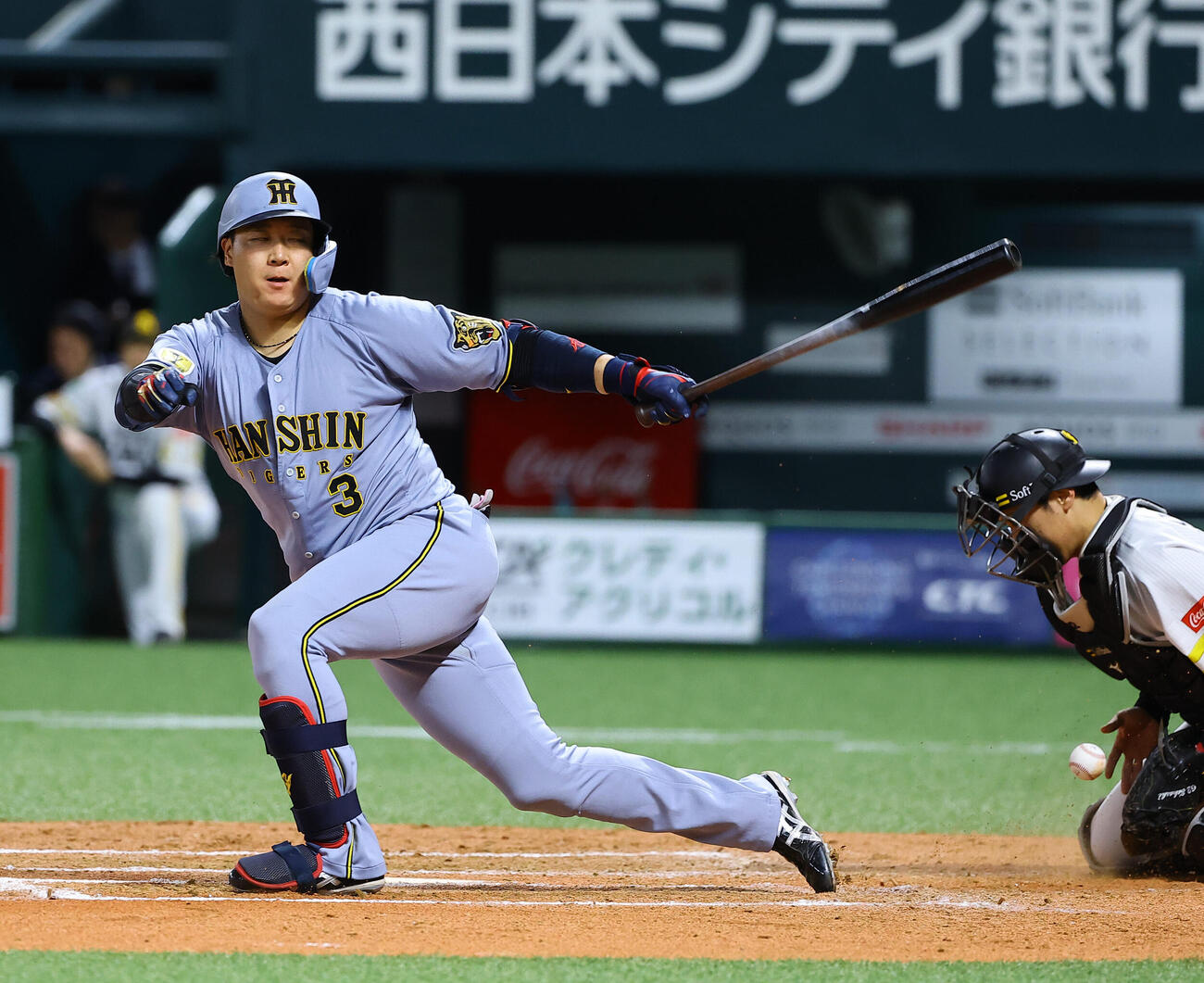 ソフトバンク対阪神　7回表阪神2死満塁、大山悠輔は三振に倒れる（撮影・上田博志）