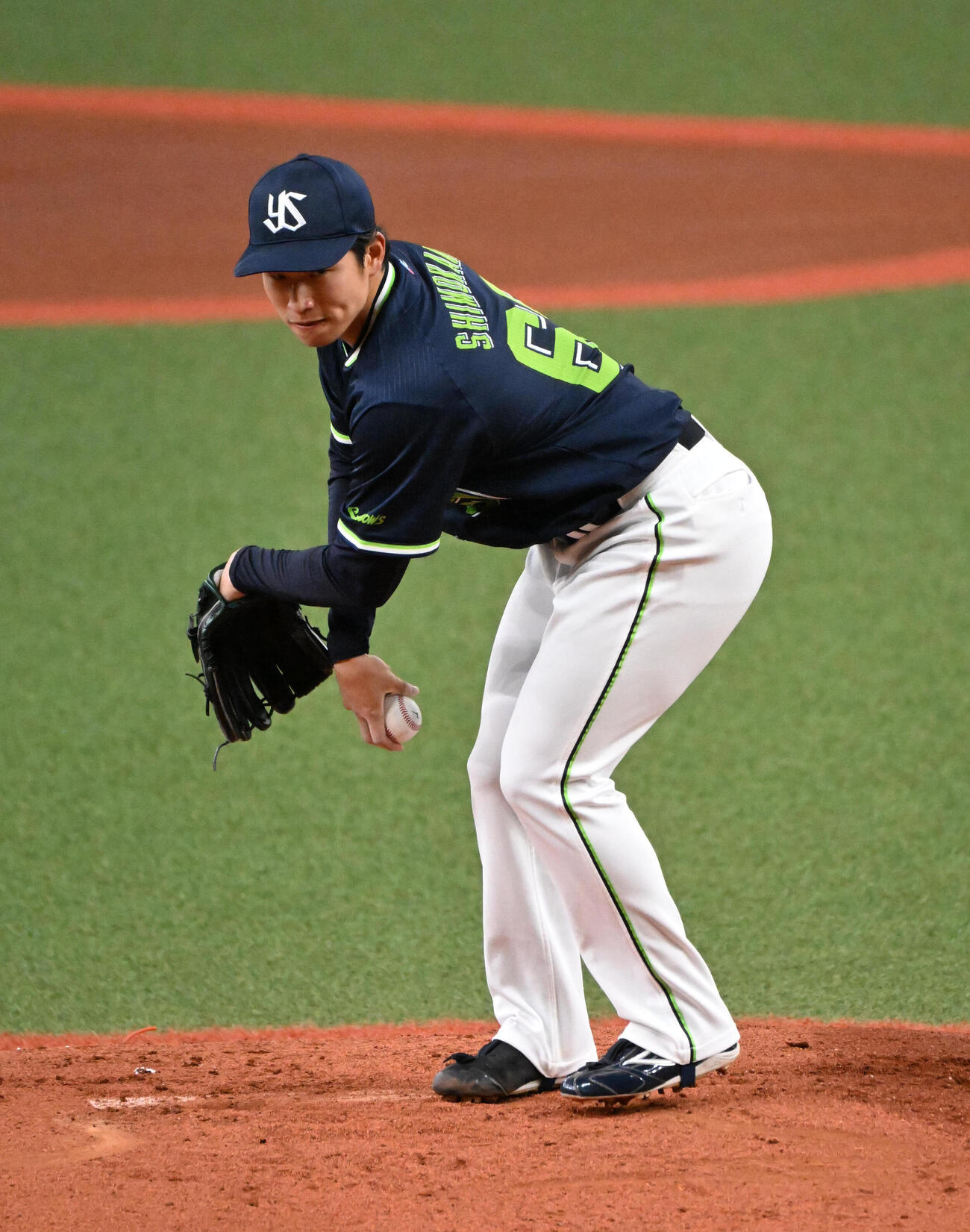 オリックス対ヤクルト　ヤクルト先発の下川隼佑（撮影・石井愛子）