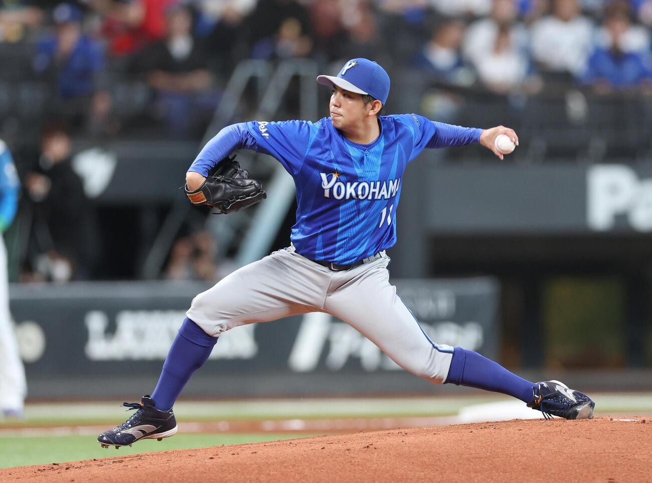 日本ハム対DeNA DeNA先発の東克樹（撮影・黒川智章）