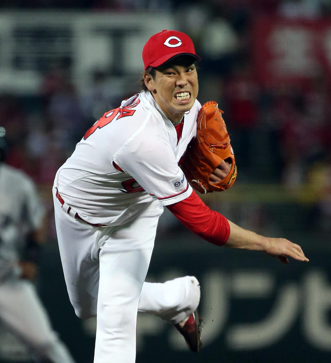 広島時代の前田健太（2015年撮影）